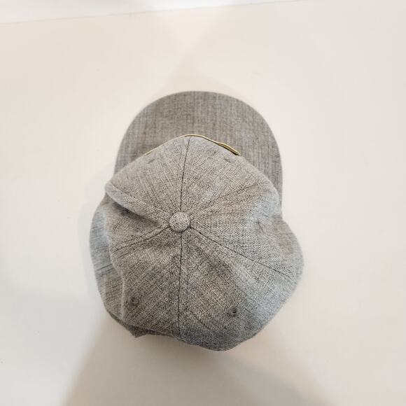 LANSING BREWING COMPANY OTTO Grey/Red Wool Blend Flat Billed Trucker Hat/Cap OS - Picture 9 of 11